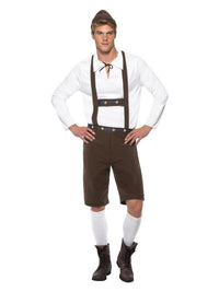 Bavarian Man Costume, Brown Dress Loud