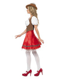 Bavarian Wench Costume, White & Red Dress Loud