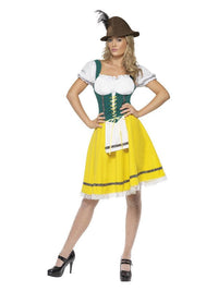 Beer Fest Costume, Female, Yellow Dress Loud