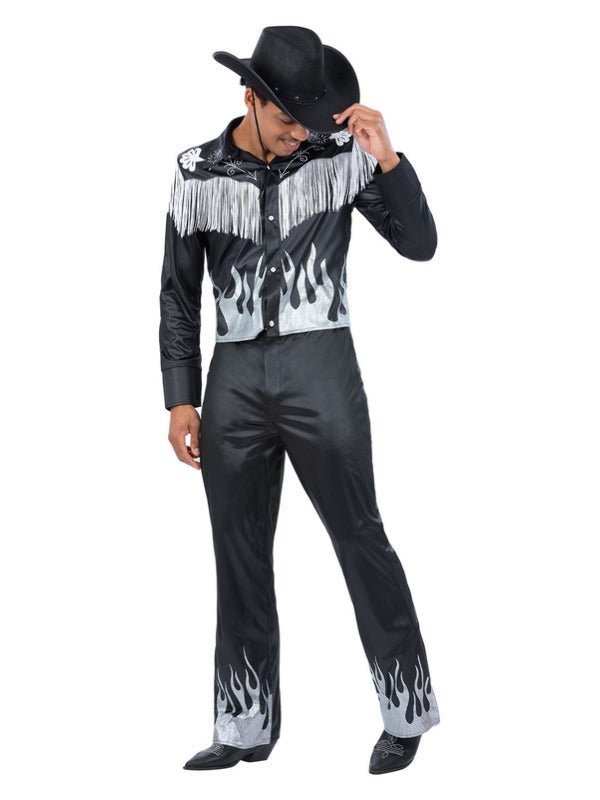Black Glamorous Cowboy Costume Dress Loud