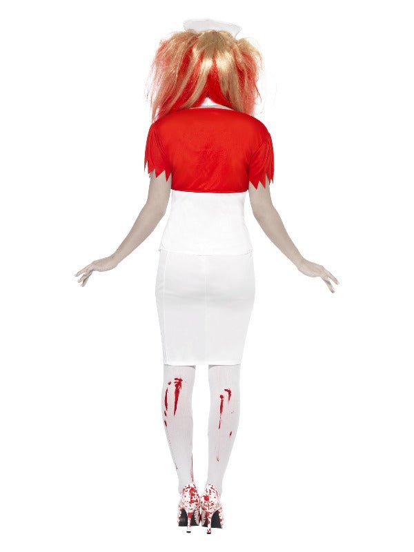 Blood Drip Nurse Costume, White Dress Loud