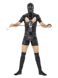 Bondage Gimp Costume with Bodysuit, Black Dress Loud