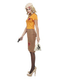 Bonnie Zombie Gangster Costume, Orange Dress Loud