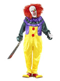 Classic Horror Clown Costume, Multi-Coloured Dress Loud
