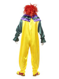 Classic Horror Clown Costume, Multi-Coloured Dress Loud