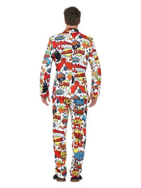 Comic Strip Suit, Red & White Dress Loud