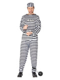 Convict Costume, Black & White Dress Loud