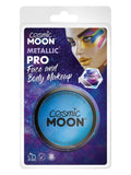 Cosmic Moon Metallic Pro Face Paint Cake Pots, Blu Dress Loud