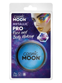 Cosmic Moon Metallic Pro Face Paint Cake Pots, Blu Dress Loud