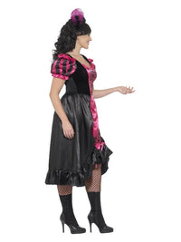 Curves Sassy Saloon Costume, Pink Dress Loud