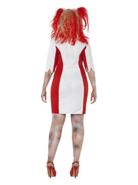 Curves Zombie Nurse Costume, White Dress Loud