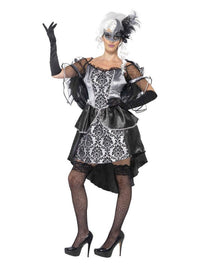 Dark Angel Masquerade Costume, Black Dress Loud