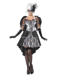 Dark Angel Masquerade Costume, Black Dress Loud