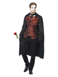 Dark Opera Masquerade Costume, Black Dress Loud