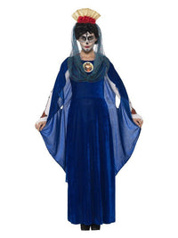 Day of the Dead Sacred Mary Costume, Blue Dress Loud