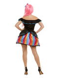 Day of the Dead Senorita Ombre Costume, Black Dress Loud