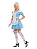 Deck of Cards Girl Costume, Blue Dress Loud