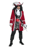 Deluxe Authentic Pirate Captain Costume, Red Dress Loud