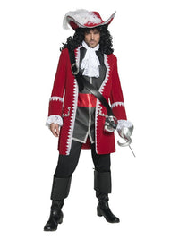 Deluxe Authentic Pirate Captain Costume, Red Dress Loud