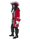Deluxe Authentic Pirate Captain Costume, Red Dress Loud