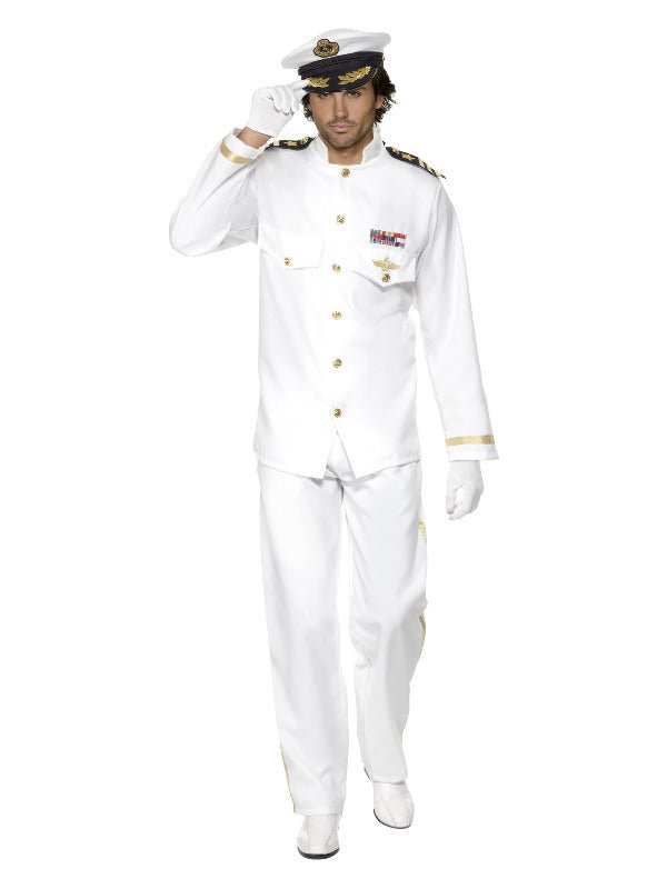 Deluxe Captain Costume, White Dress Loud