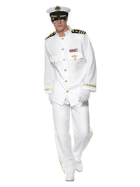Deluxe Captain Costume, White Dress Loud