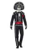 Deluxe Day of the Dead Señor Bones Costume, Black Dress Loud