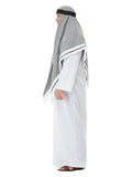 Deluxe Fake Sheikh Costume, White Dress Loud