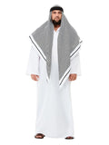 Deluxe Fake Sheikh Costume, White Dress Loud