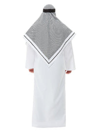 Deluxe Fake Sheikh Costume, White Dress Loud