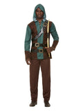 Deluxe Forest Archer Costume, Green Dress Loud