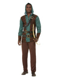 Deluxe Forest Archer Costume, Green Dress Loud