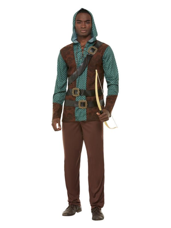 Deluxe Forest Archer Costume, Green Dress Loud