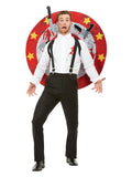 Deluxe Knife Thrower Costume, Red & White Dress Loud