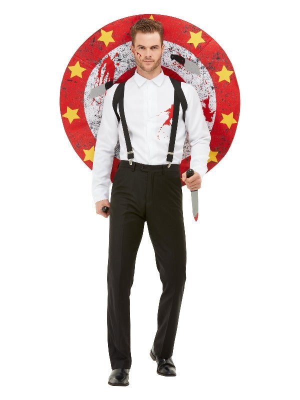 Deluxe Knife Thrower Costume, Red & White Dress Loud