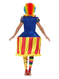 Deluxe Light Up Carousel Clown Costume, Multi-Colo Dress Loud