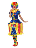 Deluxe Light Up Carousel Clown Costume, Multi-Colo Dress Loud