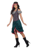 Deluxe Pirate Wench Costume, Multi-Coloured Dress Loud