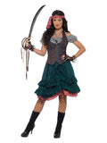 Deluxe Pirate Wench Costume, Multi-Coloured Dress Loud