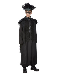 Deluxe Raven King Costume, Black Dress Loud