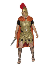 Deluxe Roman Soldier Costume, Gold Dress Loud