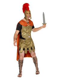 Deluxe Roman Soldier Costume, Gold Dress Loud