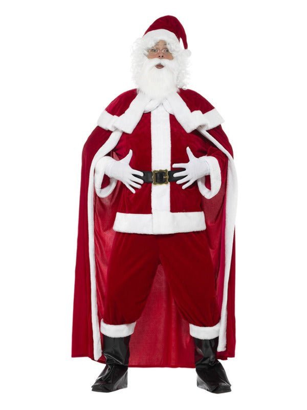Deluxe Santa Claus Costume with Trousers, Red Dress Loud