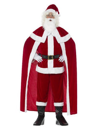 Deluxe Santa Claus Costume with Trousers, Red Dress Loud