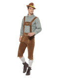 Deluxe Traditional Hans Bavarian Costume, Green Dress Loud