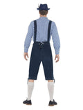 Deluxe Traditional Rutger Bavarian Costume, Blue Dress Loud