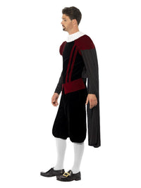 Deluxe Tudor Lord Costume, Black Dress Loud