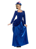 Deluxe Victorian Vixen Costume, Blue Dress Loud