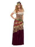 Deluxe Voodoo Priestess Costume, Multi-Coloured Dress Loud