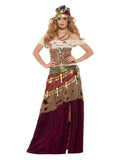 Deluxe Voodoo Priestess Costume, Multi-Coloured Dress Loud